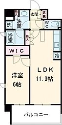 東武東上線 北池袋駅 徒歩5分の賃貸マンション 2階1LDKの間取り