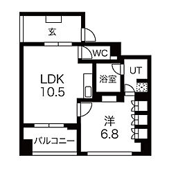 名古屋市営桜通線 久屋大通駅 徒歩4分の賃貸マンション 10階1LDKの間取り