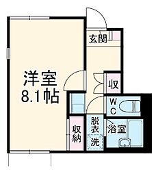 名古屋市営東山線 池下駅 徒歩11分の賃貸アパート 1階1Kの間取り