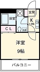 名古屋市営鶴舞線 浅間町駅 徒歩3分の賃貸マンション 3階1Kの間取り