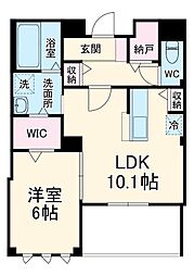 東京メトロ東西線 妙典駅 徒歩3分の賃貸アパート 2階1LDKの間取り