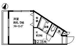 FULLWISE1 1Kの間取図画像