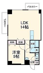 名古屋市営桜通線 吹上駅 徒歩8分の賃貸マンション 4階1LDKの間取り