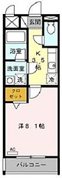 間取図画像 1K