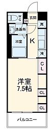 名古屋市営鶴舞線 浄心駅 徒歩5分の賃貸アパート 3階1Kの間取り