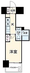 JR中央本線 千種駅 徒歩13分の賃貸マンション 6階1Kの間取り