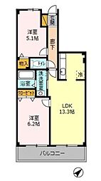 間取図画像 2LDK