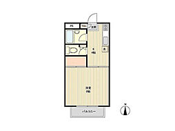 京王線 明大前駅 徒歩6分の賃貸アパート 1階1Kの間取り
