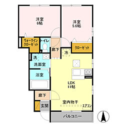 間取図画像 2LDK