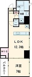 プロスペクトKALON三ノ輪 1LDKの間取図画像