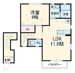 間取図画像 1LDK