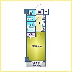 都営三田線 西巣鴨駅 徒歩1分の賃貸マンション 3階1Kの間取り