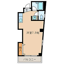 東京メトロ日比谷線 南千住駅 徒歩4分の賃貸マンション 3階ワンルームの間取り