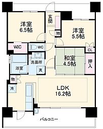 ゼルクコート安城 3LDKの間取図画像
