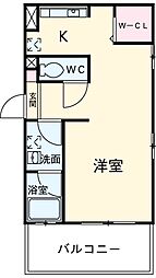 アーバンポイント高崎 7階1SKの間取り