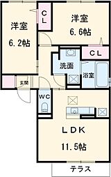 間取図画像 2LDK