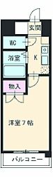 ヒサゴハイツ1 1Kの間取図画像