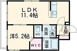 CasaFelice 1LDKの間取図画像
