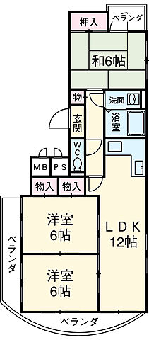 ホームズ でお部屋探し ドゥ エトワール 5階 501 3dk 賃料9万円 69 67 賃貸マンション住宅情報 物件番号 取扱い不動産会社 ハウスコム株式会社 黒川店