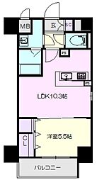 イーハトーブ大曽根 5階1LDKの間取り