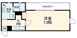アルカスＮＥＸＴ御池 2階1Kの間取り