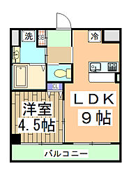 ａｒｔｉｃｌｅｓ 4階1LDKの間取り