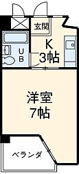 名古屋市営名城線 熱田神宮伝馬町駅 徒歩1分の賃貸マンション 4階1Kの間取り
