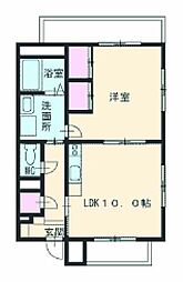 名古屋市営名港線 六番町駅 徒歩7分の賃貸マンション 4階3DKの間取り
