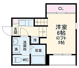 名古屋市営名城線 熱田神宮伝馬町駅 徒歩8分の賃貸アパート 1階1Kの間取り