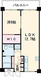 都営三田線 西台駅 徒歩4分の賃貸マンション 4階1LDKの間取り