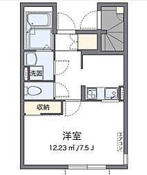 JR武蔵野線 北府中駅 徒歩14分の賃貸アパート 1階1Kの間取り
