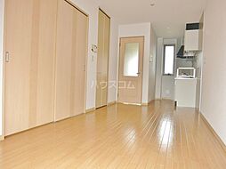 東武伊勢崎線 剛志駅 4.3kmの賃貸アパート 2階1LDKのリビング/ダイニング