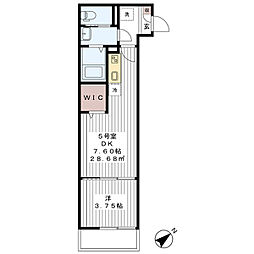 JR武蔵野線 南流山駅 徒歩11分の賃貸アパート 1階1DKの間取り
