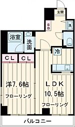 東急東横線 学芸大学駅 徒歩10分の賃貸マンション 3階1LDKの間取り