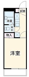 レオパレスシティヴィラ牧の里 1Kの間取図画像