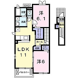 間取図画像 2LDK