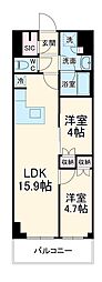 TSレジデンス東川口 2LDKの間取図画像