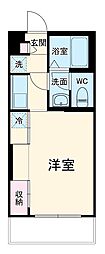 リブリ・プリムヴェール 3階1Kの間取り