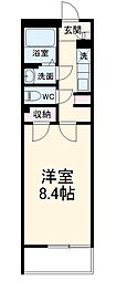 東急田園都市線 宮崎台駅 徒歩13分の賃貸マンション 3階1Kの間取り