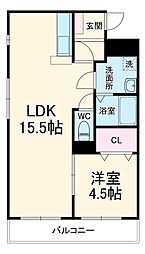間取図画像 1LDK