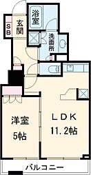 JR山手線 大崎駅 徒歩6分の賃貸マンション 15階1LDKの間取り
