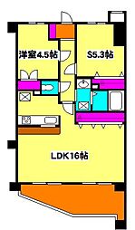 JR京浜東北・根岸線 川口駅 徒歩8分の賃貸マンション 3階1SLDKの間取り