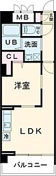 小田急小田原線 狛江駅 徒歩17分の賃貸マンション 4階1LDKの間取り