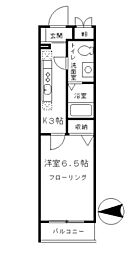 JR京浜東北・根岸線 東十条駅 徒歩3分の賃貸マンション 2階1Kの間取り