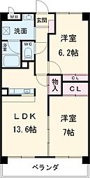 間取図画像 2LDK