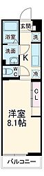 リブリ・8ｈ4ｍ 1階1Kの間取り