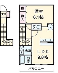 間取図画像 1LDK