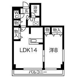 間取図画像 1LDK