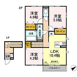 間取図画像 3LDK