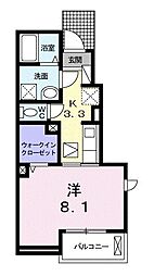 MA・MAISON 1Kの間取図画像